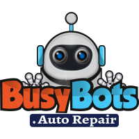 Busy Bots Auto Repair Logo