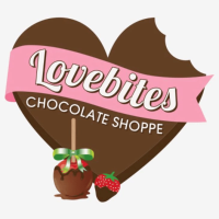 Lovebites Chocolate & Ice Cream Shoppe/Cafe Logo