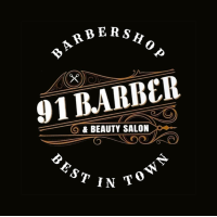 91 Barbershop & Beauty Salon Logo