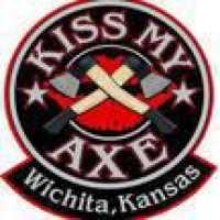 Kiss My Axe! Throwing Logo