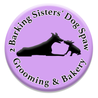 2 Barking Sisters' Dog Spaw Logo