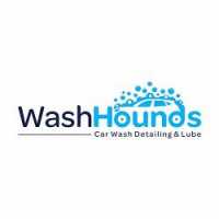 Wash Hounds Express Car Wash & Oil Change Logo
