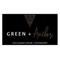 Green + Anchor Luxury Hair Extensions Salon Logo