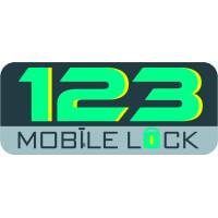 123 Mobile Lock Logo