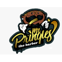 Mr. Pringles The Barber Logo