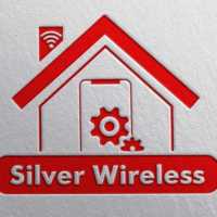 Silver Wireless Cell Phone Repair Logo