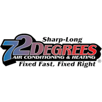 Sharp-Long 72 Degrees Air Conditioning And Heating Logo