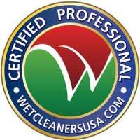 TJ's 100% Organic Cleaners & Alterations Logo