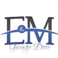 E&M Garage Doors Logo