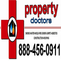 Property Doctors Water Fire Damage Restoration Logo