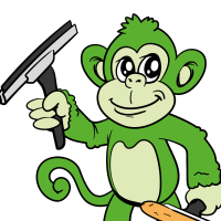 Green Monkey Window Cleaning Logo