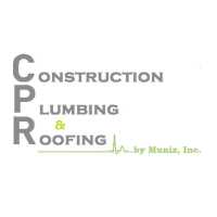 Construction, Plumbing and Roofing by Muniz, Inc. Logo