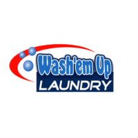 Wash'em Up Laundry #5 - Laundromat Thornton Logo