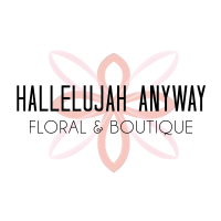 Hallelujah Anyway Floral Logo