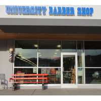 University Barber Shop Logo