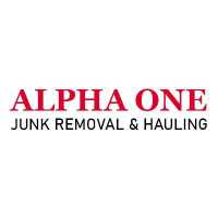 ALPHA ONE Junk Removal & Hauling Logo