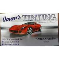 Omar's Window Tinting LLC. Logo