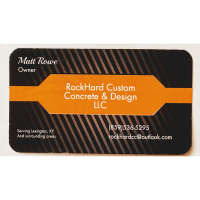 Rock Hard Custom Concrete & Design LLC. Logo