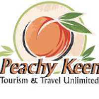 Peachy Keen Tourism Travel Unlimited Logo