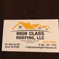 High Class Roofing, LLC Logo