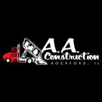 A A Construction Concrete Logo