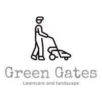 Green gates lawn and fence Logo