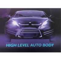 High level auto body Logo