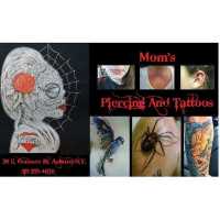 Mom's Piercing And Tattoos Logo