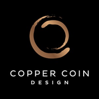 Copper Coin Design Logo