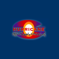 Hurricane Office Supply & Printing Logo
