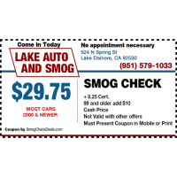 Lake Auto & Smog Logo
