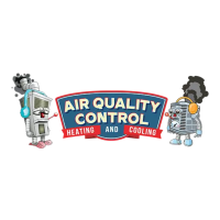 Air Quality Control Heating and Cooling Logo