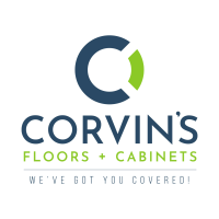Corvin's Floors + Cabinets Logo