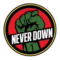 Never Down 24-Hour Commercial Roadside Service & Towing Logo