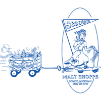 Scooters Malt Shoppe & Travelling Treats Logo