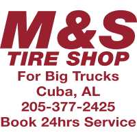 M&S Tireshop Towing 24/7 Roadside Service Logo