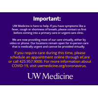 UW Medicine Primary Care at Factoria Logo