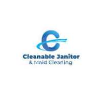 Cleanable Janitor and Maid Cleaning Logo