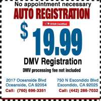 Auto Registration - DMV Services Escondido Logo