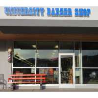 University Barber Shop Logo