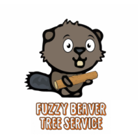 Fuzzy Beaver Tree Service Logo