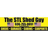 The STL Shed Guy / Cook Portable Warehouses Logo