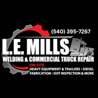 L.E. Mills Welding & Commercial Truck Repair Logo
