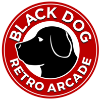Black Dog Retro Arcade Logo