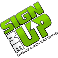 Sign Me Up Signs and Advertising Logo