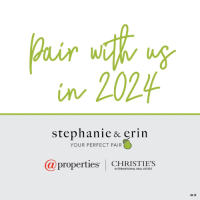 Stephanie Hofman and Erin Smith @ Properties Christie's International Real Estate Logo