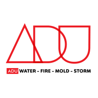 ADU Water Fire Mold Storm Logo