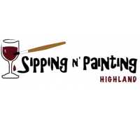 Sipping n' Painting Highland Logo