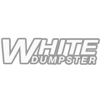 White Dumpster Logo
