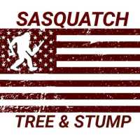 Sasquatch Tree and Stump Logo